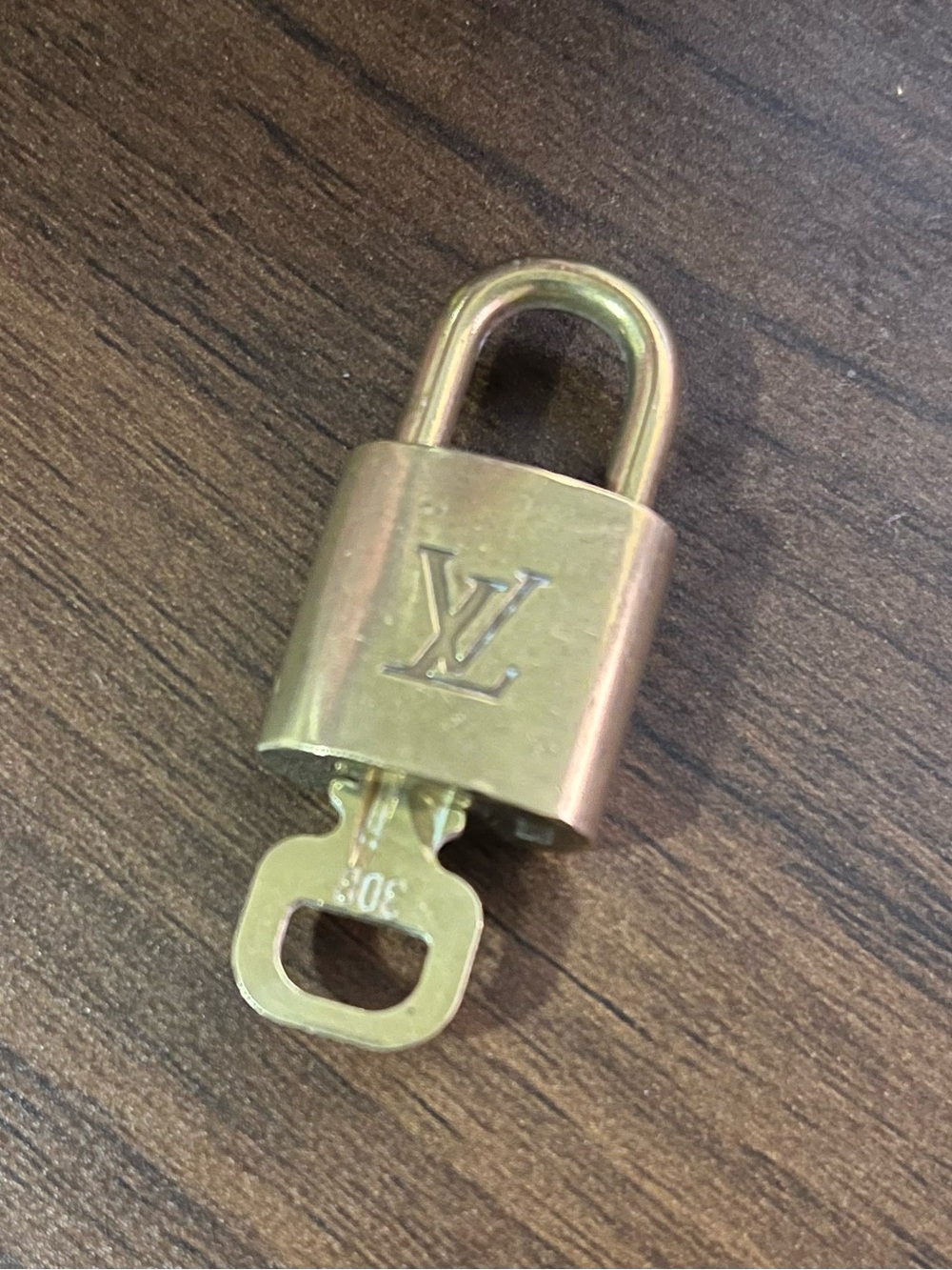 Louis Vuitton Brass Padlock and Key - Picture 2 of 4